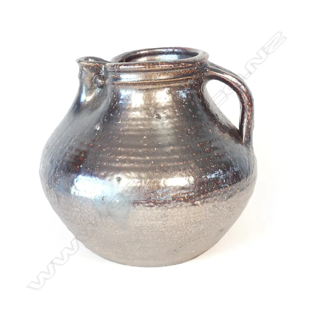 A Barry Brickell large salt glaze Fatso jug Image 1++