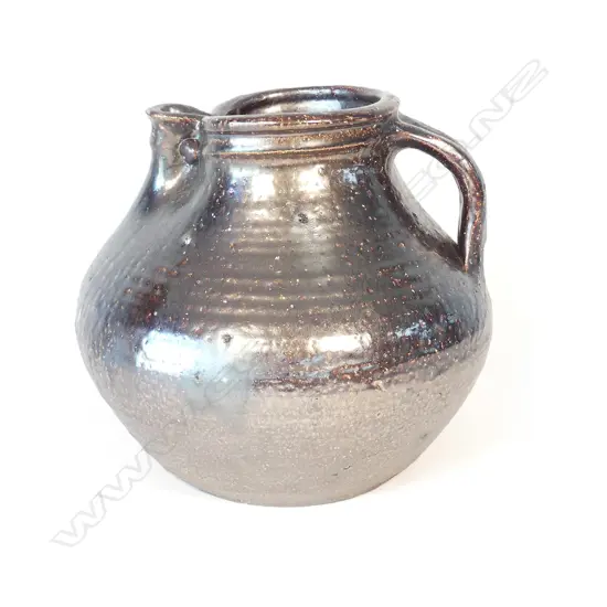 A Barry Brickell large salt glaze Fatso jug