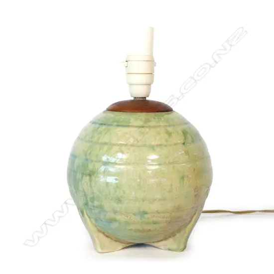 An AMBRICO (early Crown Lynn) Art Deco lamp base