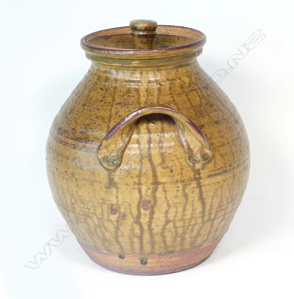 An early Chester Nealie lidded floor pot Image 1++