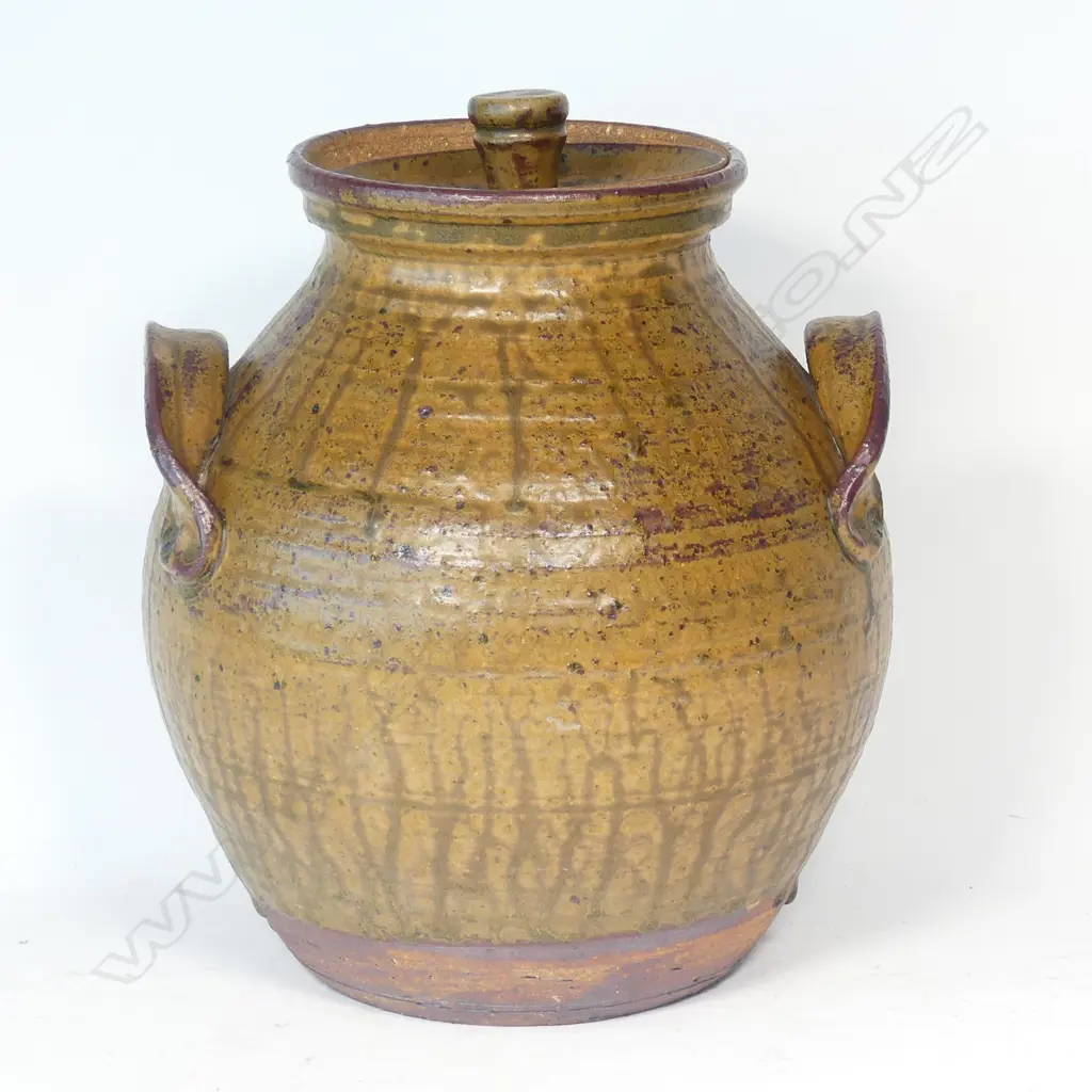 An early Chester Nealie lidded floor pot Image 1++