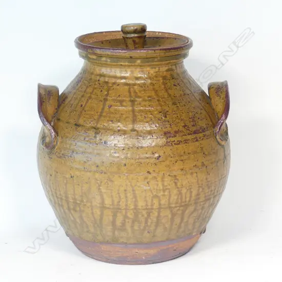 An early Chester Nealie lidded floor pot