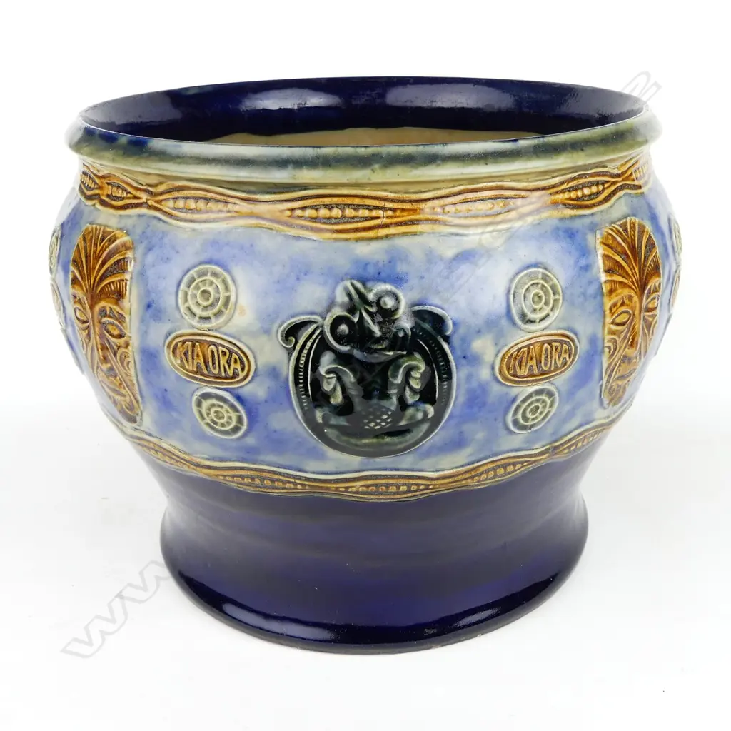 A Royal Doulton stoneware 'Kia Ora' jardiniere Image 1++