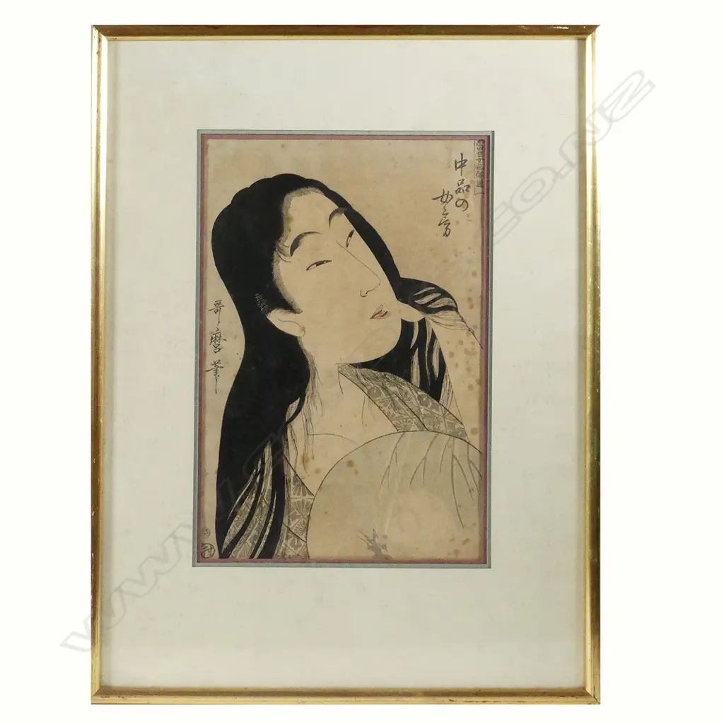 Kitagawa Utamaro ukiyo-e woodblock Image 1++