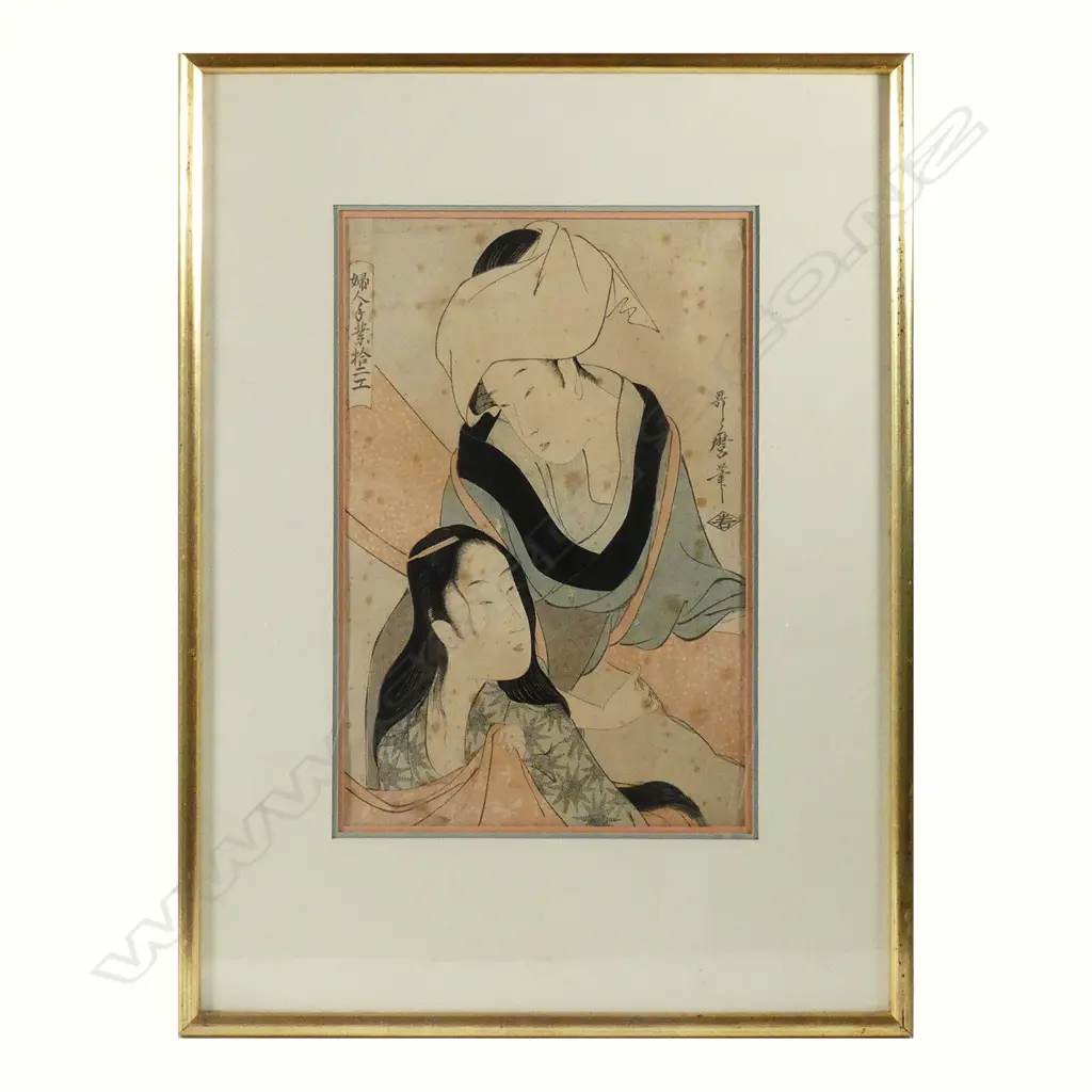 Kitagawa Utamaro ukiyo-e woodblock Image 1++