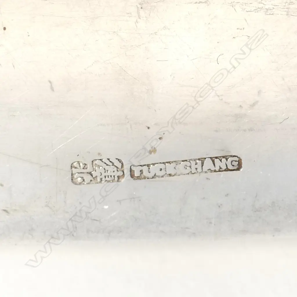 A c.1900 Chinese silver dragon embossed rectangular box Image 1++