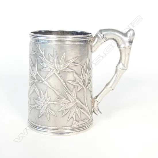 A c.1900 Chinese silver mug
