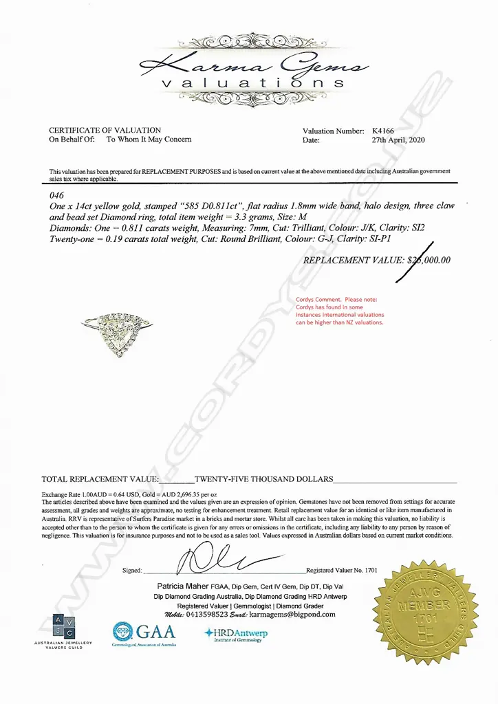 A 14ct gold and diamond ring Image 1++