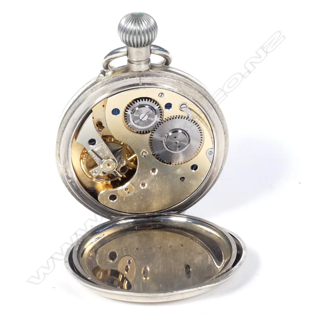 A Goliath pocket watch in leather easel case Image 1++