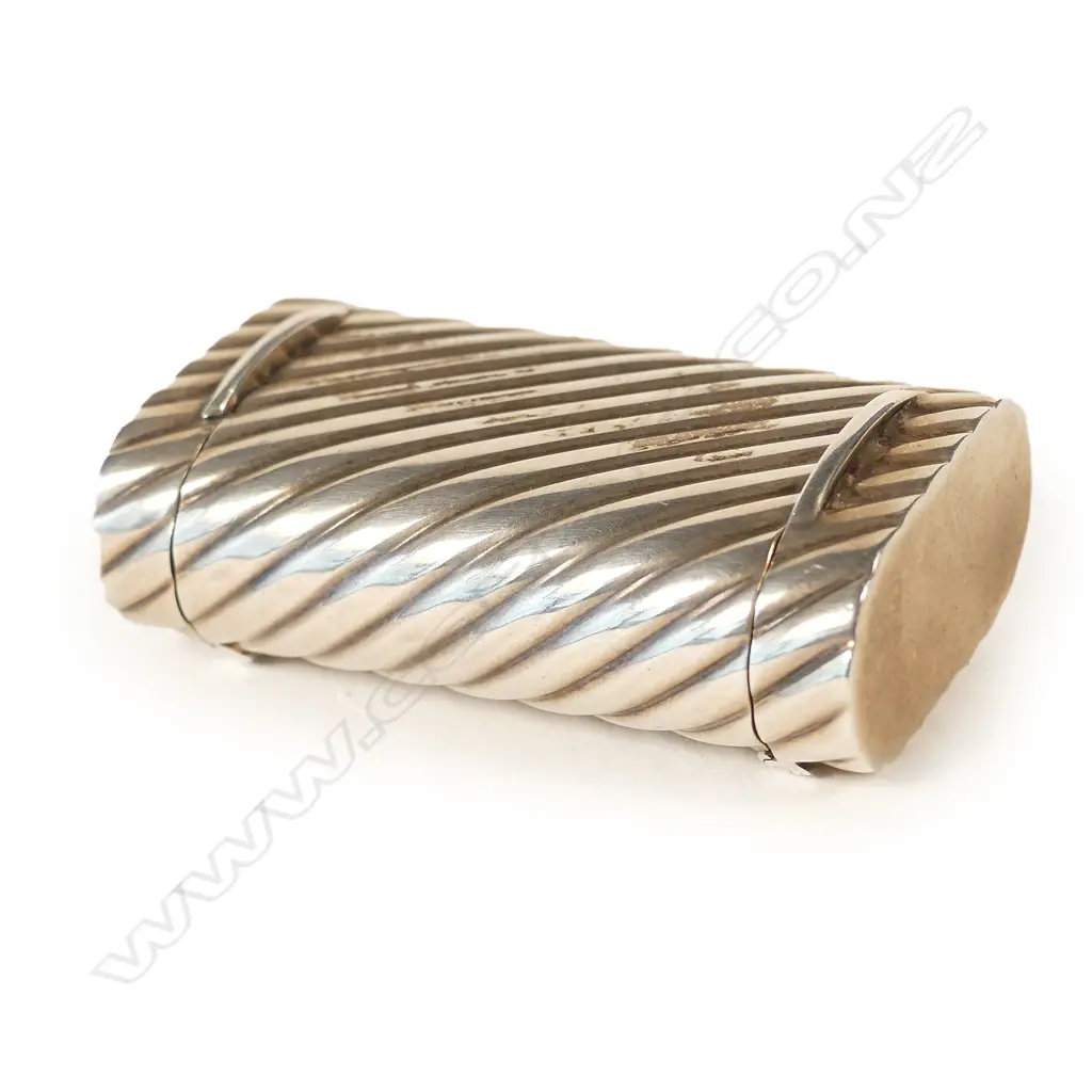 A .925 German silver double ended pill box Image 1++