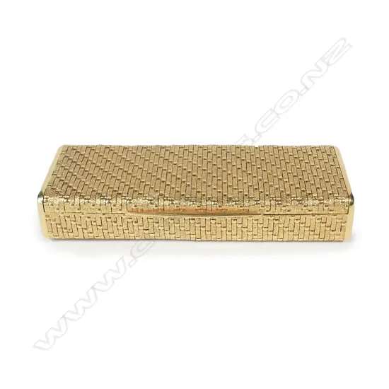 A French 0.750 (18ct) yellow gold box