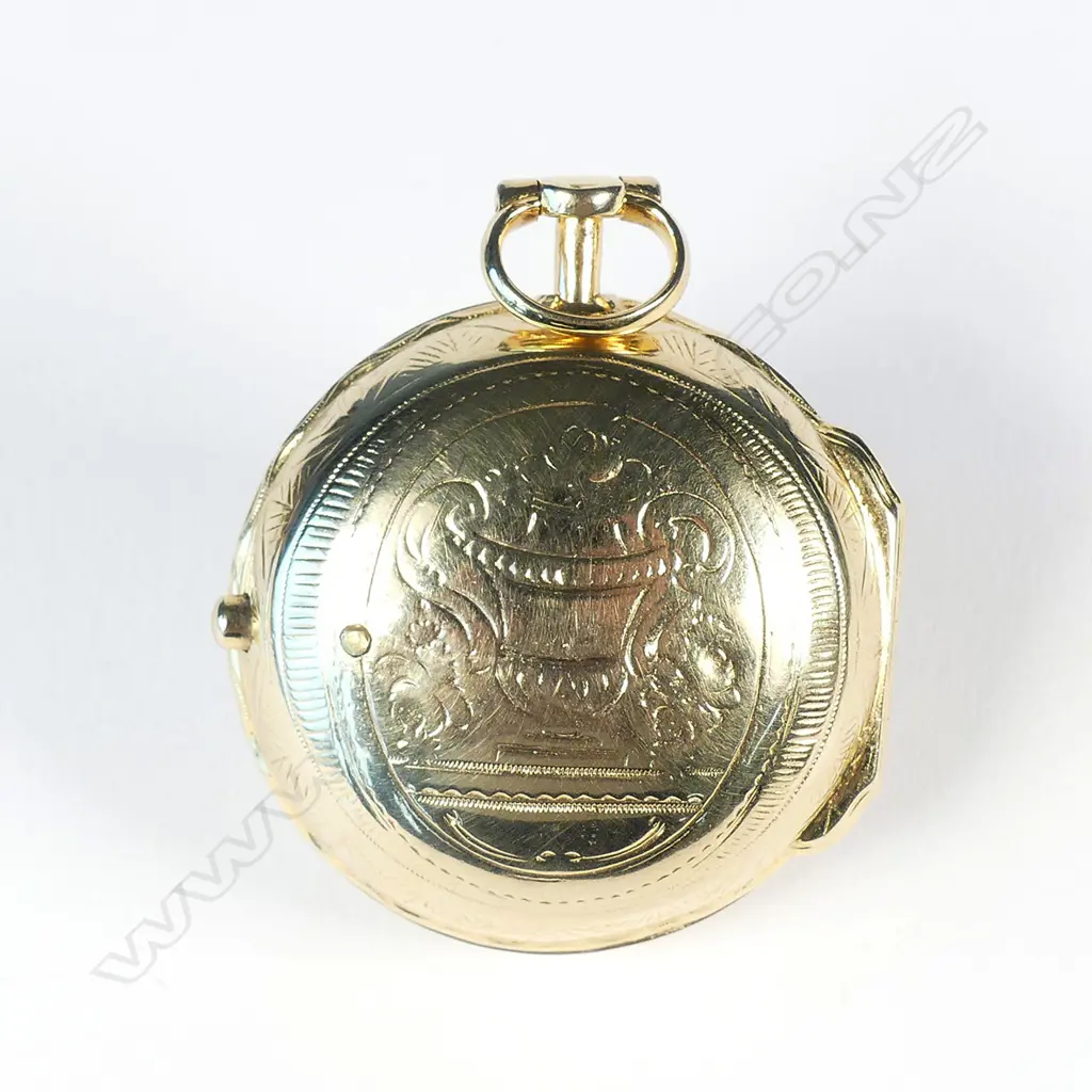An 18thC gilt metal pair-cased pocket watch by Jean-Robert Soret Image 1++