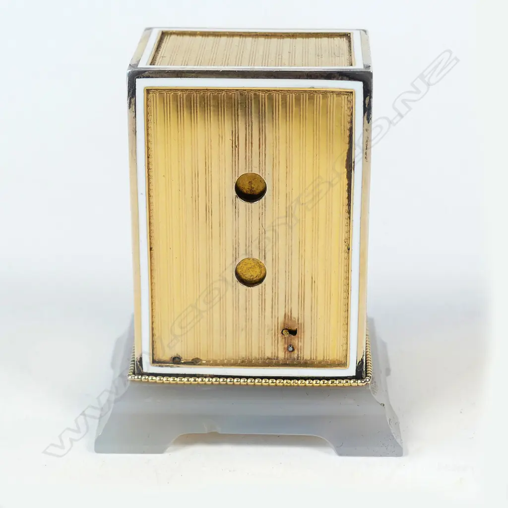 An exquisite Cartier miniature desk clock Image 1++