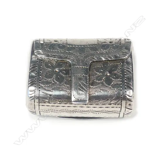 A William IV silver vinaigrette