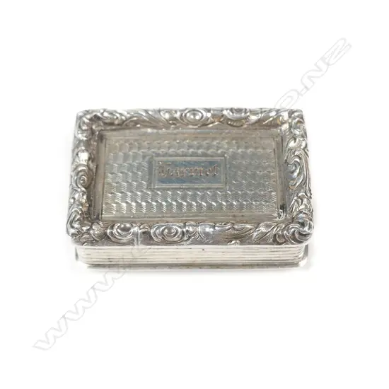 A William IV silver vinaigrette