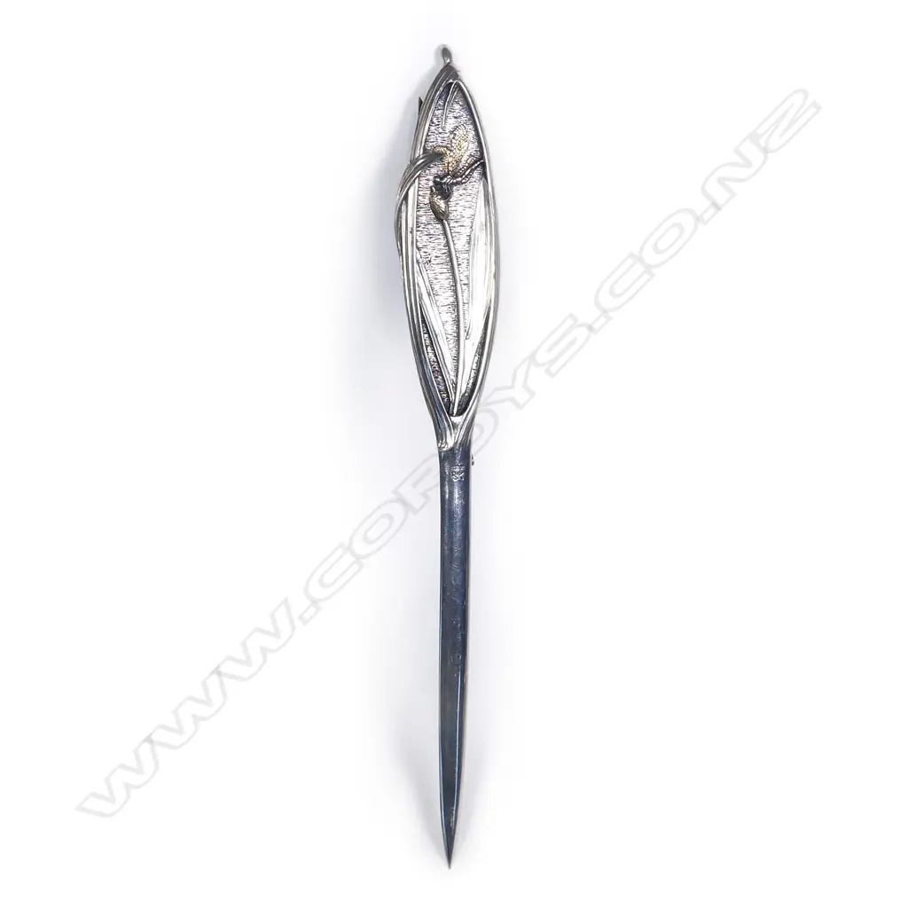 An American Art Nouveau silver letter opener Image 1++