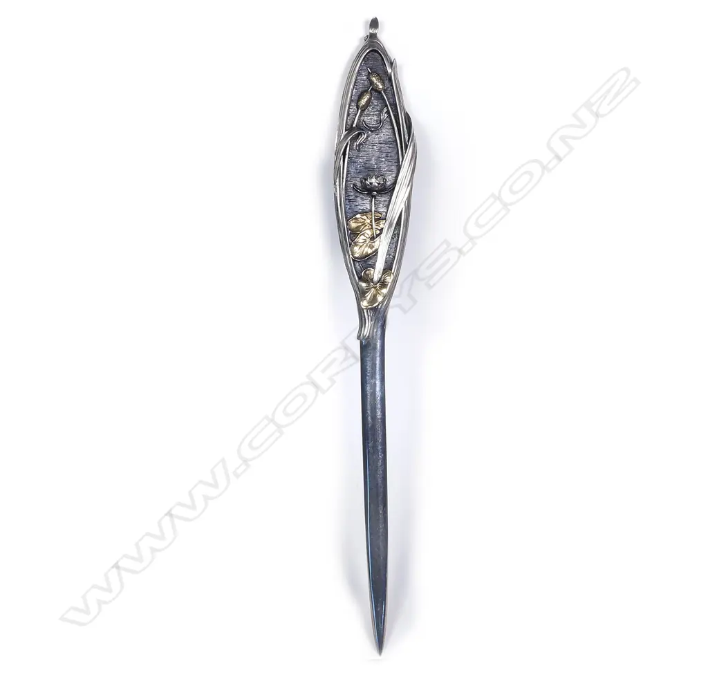 An American Art Nouveau silver letter opener Image 1++
