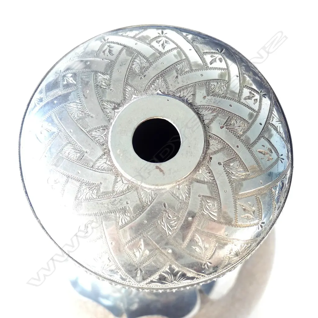 An impressive pair of 19thC colonial silver mounted emu egg epergnes Image 1++