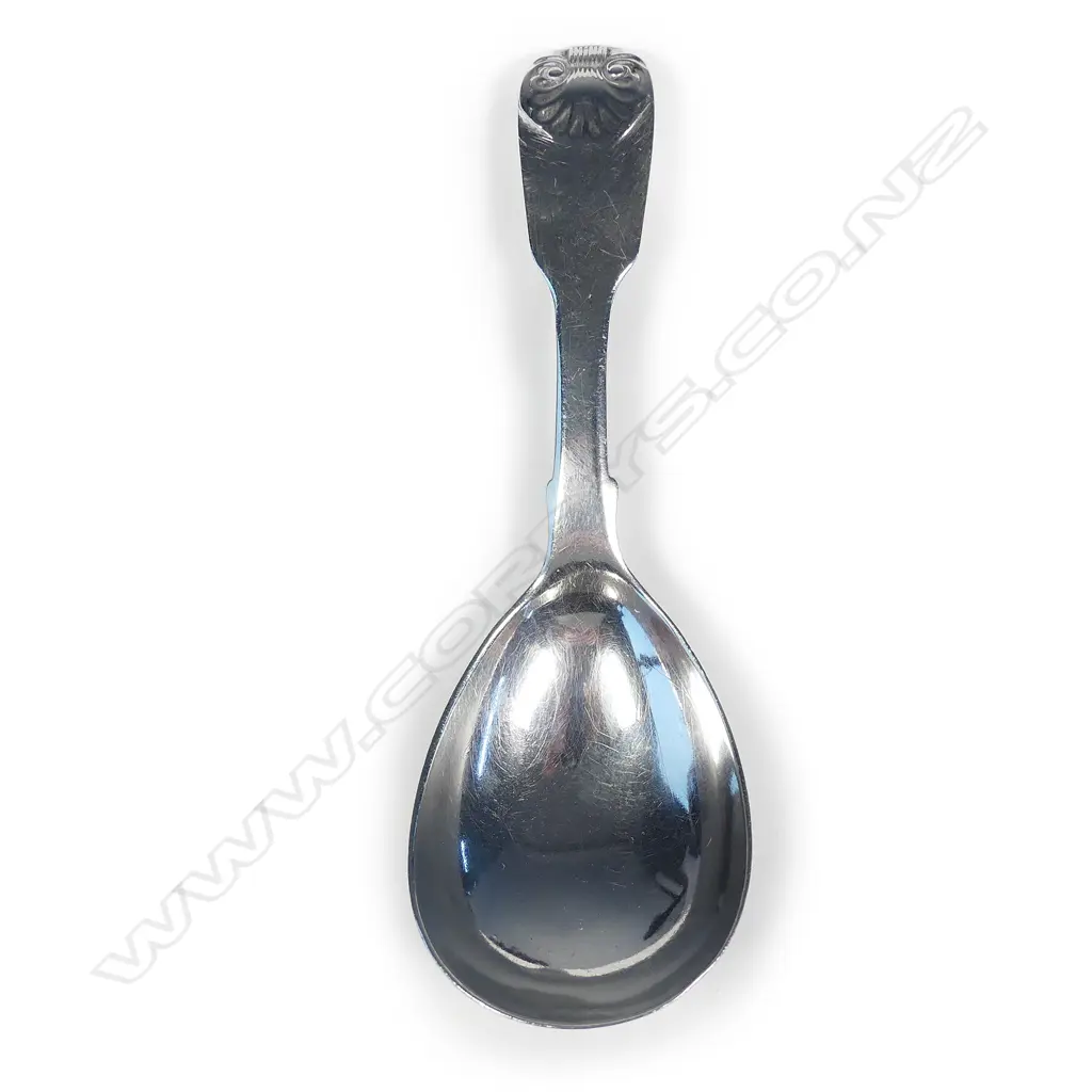 A George IV silver caddy spoon Image 1++