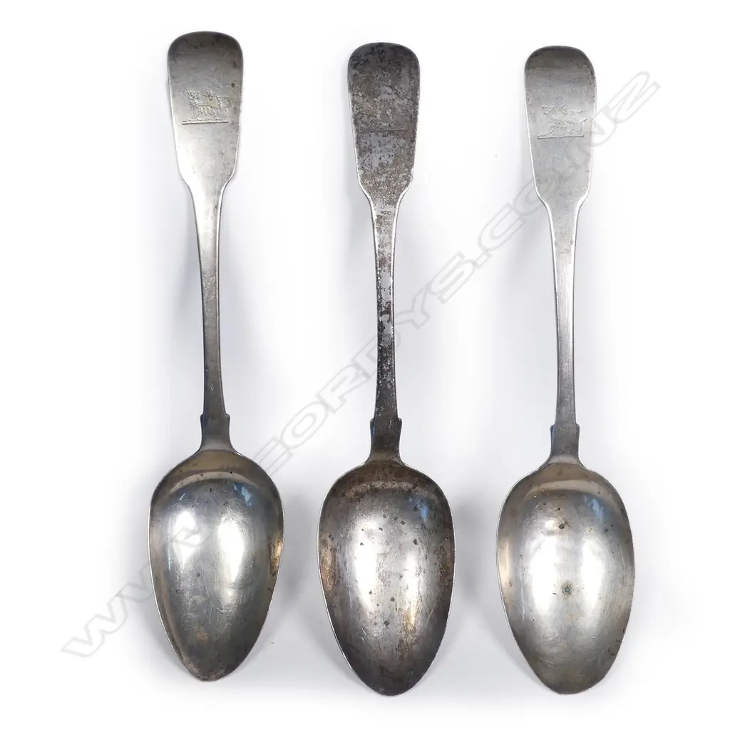 Three Irish silver tablespoons Image 1++