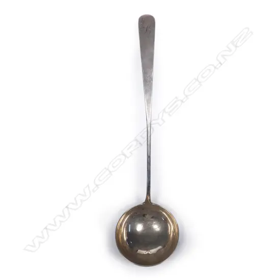 A George III Scottish silver ladle