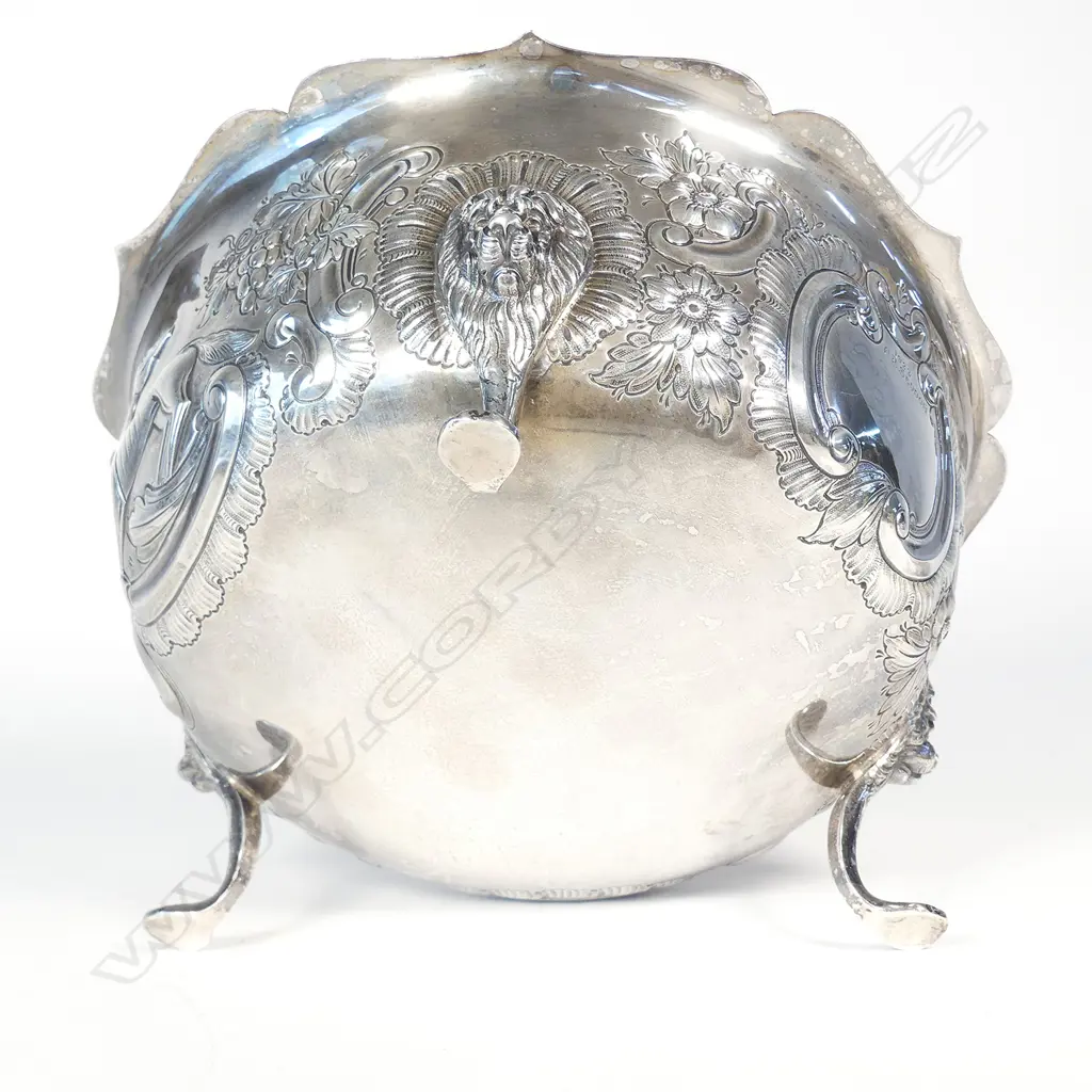 A large Edwardian silver footed bowl Image 1++