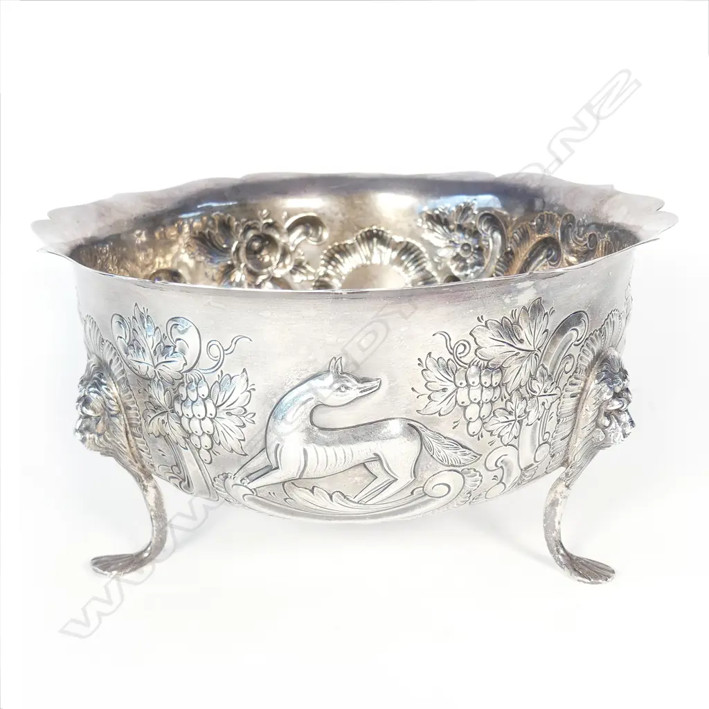 A large Edwardian silver footed bowl Image 1++