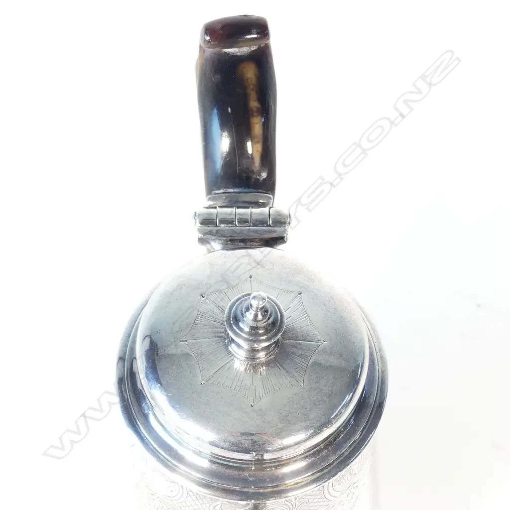 A rare early George II silver coffee pot Image 1++