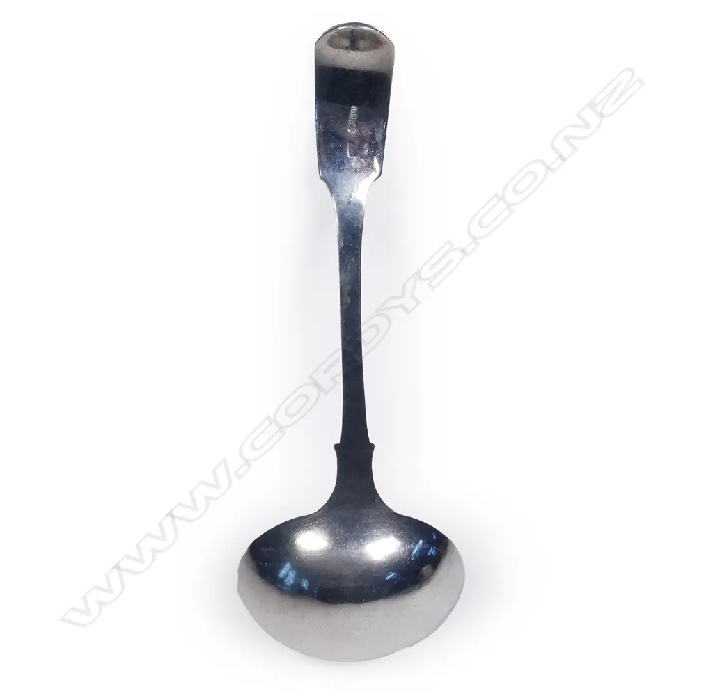 G.T (George Thomas) White (ChCh) silver sauce ladle Image 1++