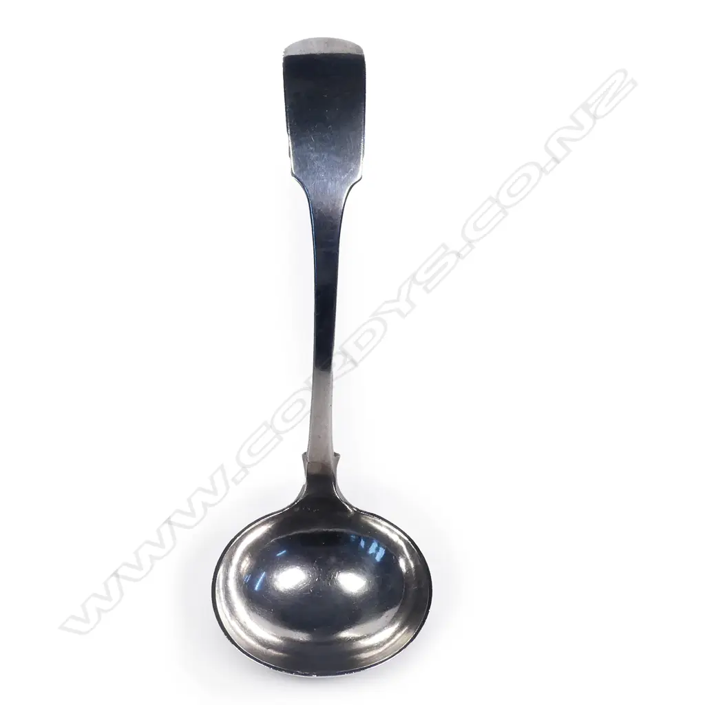 G.T (George Thomas) White (ChCh) silver sauce ladle Image 1++