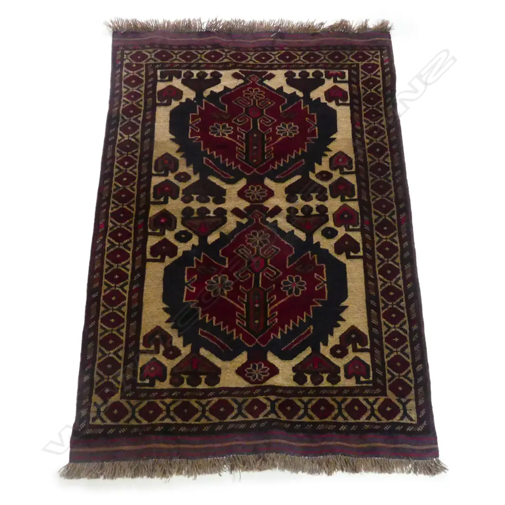 A hand knotted Afghan Berjusta rug Image 1++