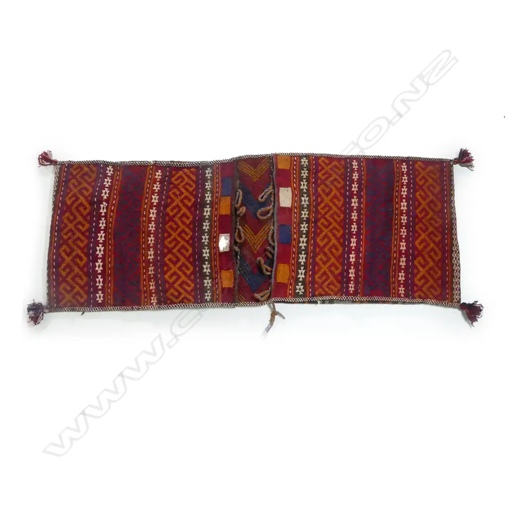 An antique tribal double saddlebag Image 1++