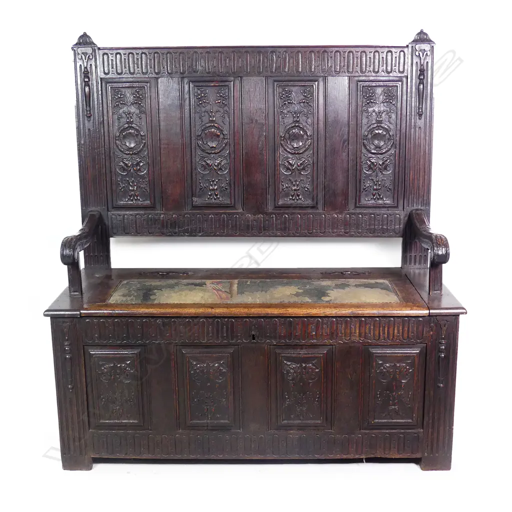 An 18thC and later monk's bench Image 1++