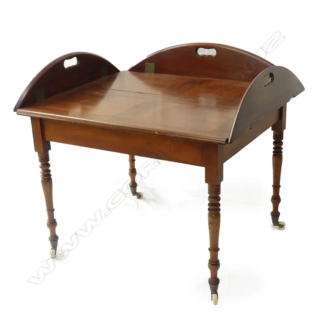 A mahogany butler’s tray top table Image 1++