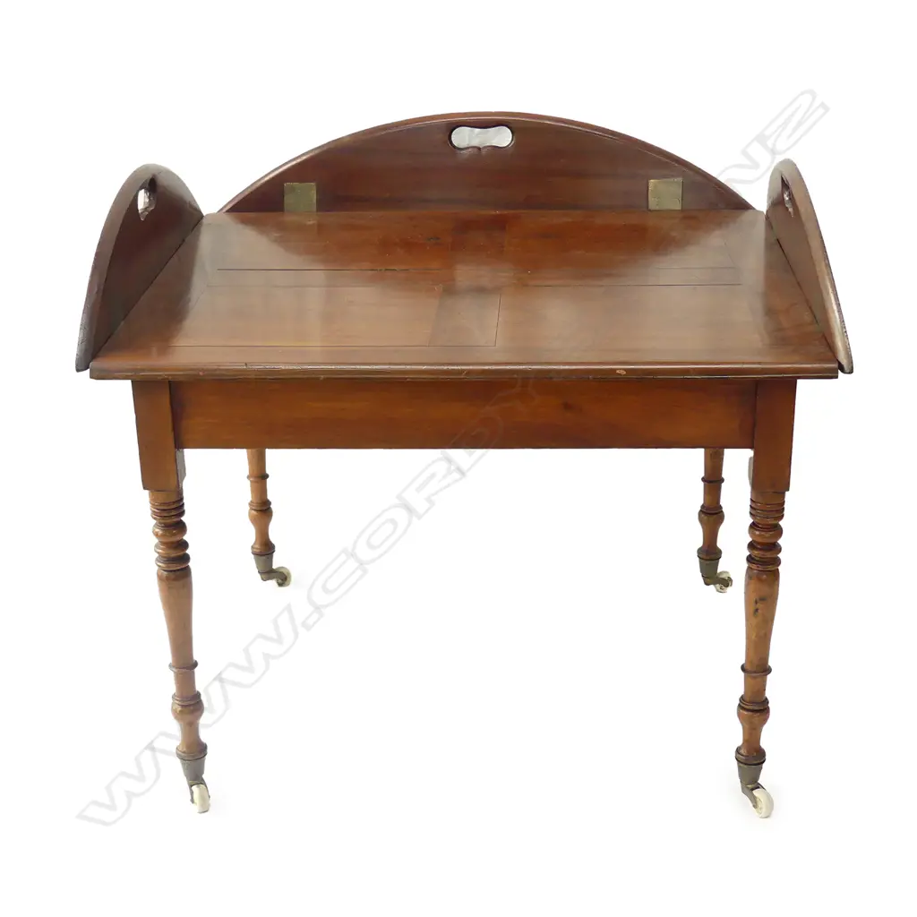A mahogany butler’s tray top table Image 1++