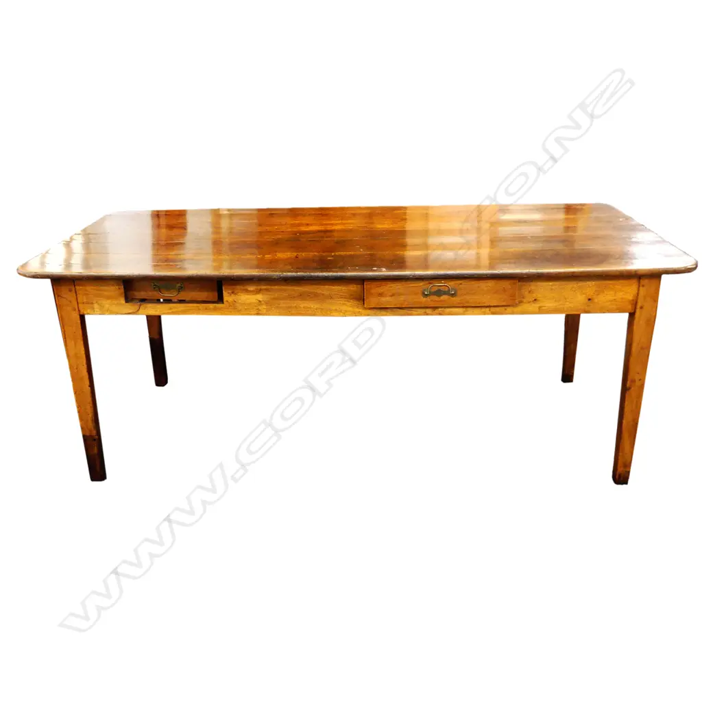 A country elm dining table Image 1++