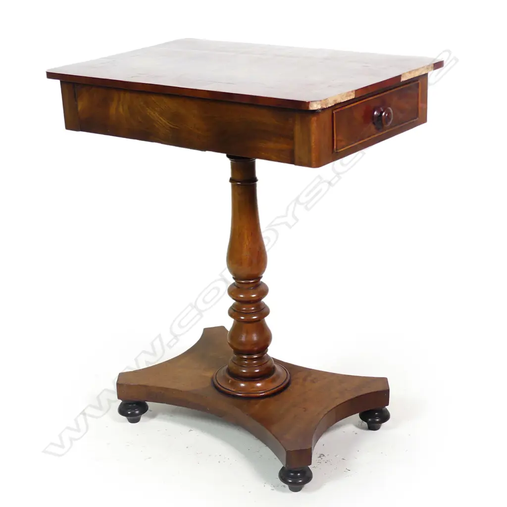 A William IV plain mahogany worktable Image 1++