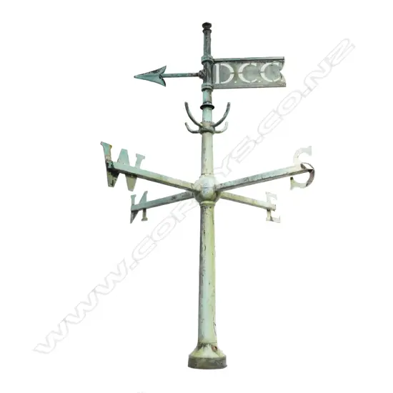 A large old architectural weathervane