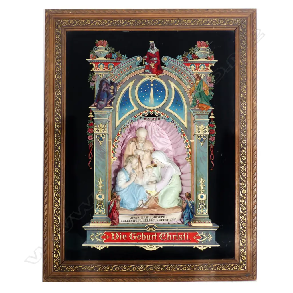 A framed musical ecclesiastical diorama Image 1++
