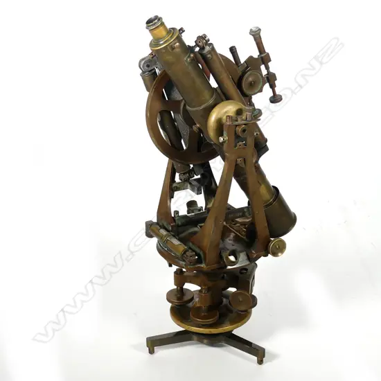 Victorian brass theodolite by Troughton & Simms London