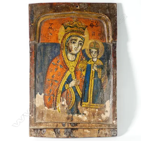 A naive Hodegetria icon