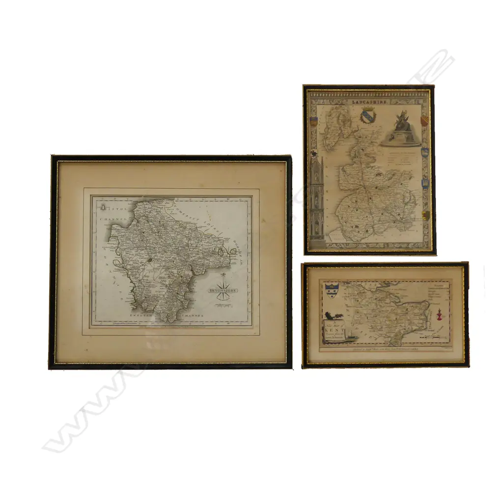 Three small English county maps Image 1++