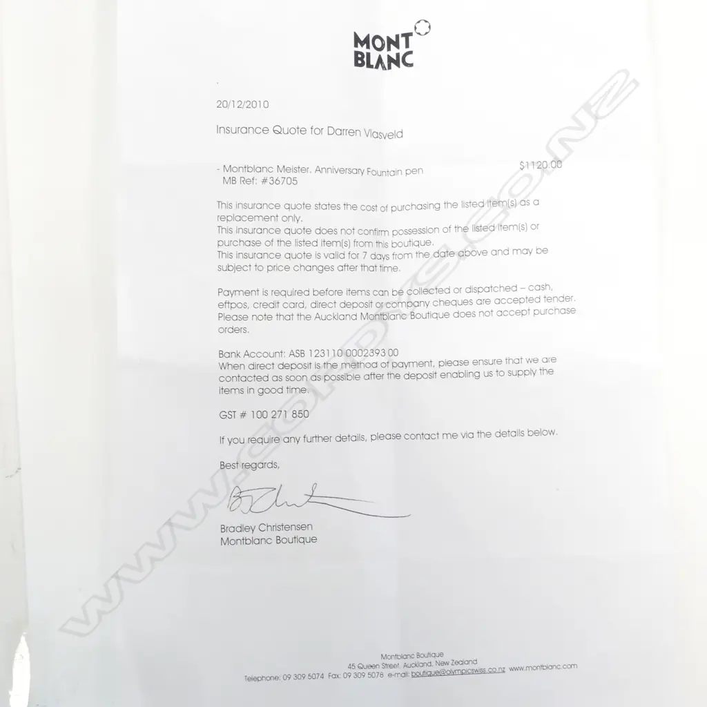 A Mont Blanc 100 Year Anniversary limited edition fountain pen Image 1++