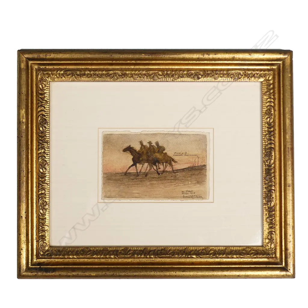 Military sketch by Daniel Oren(?) Image 1++