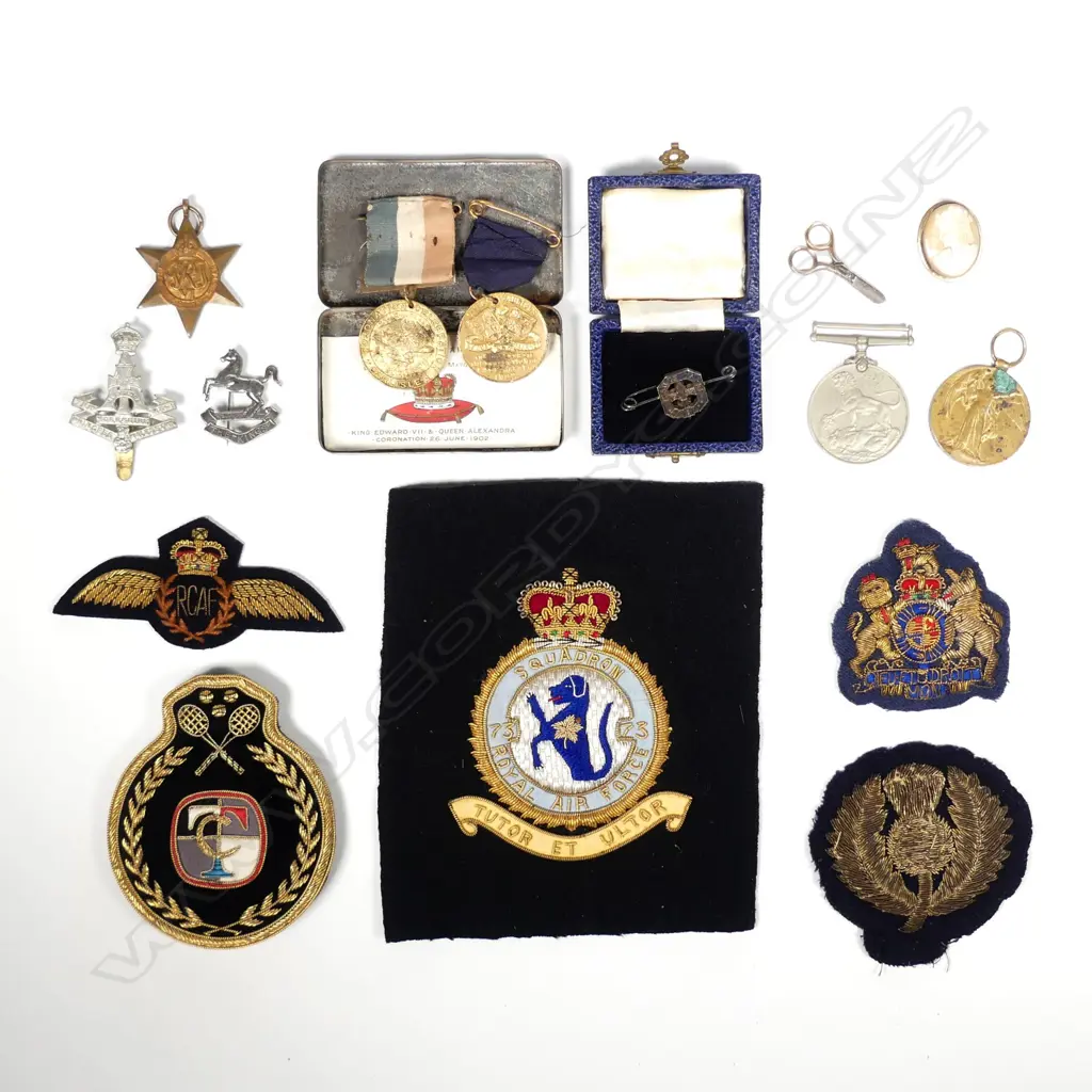 A collection of various badges and medals Image 1++