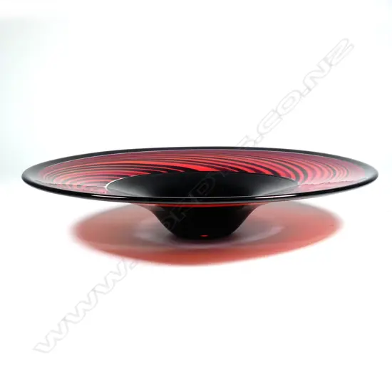 A large Hoglund glass bowl
