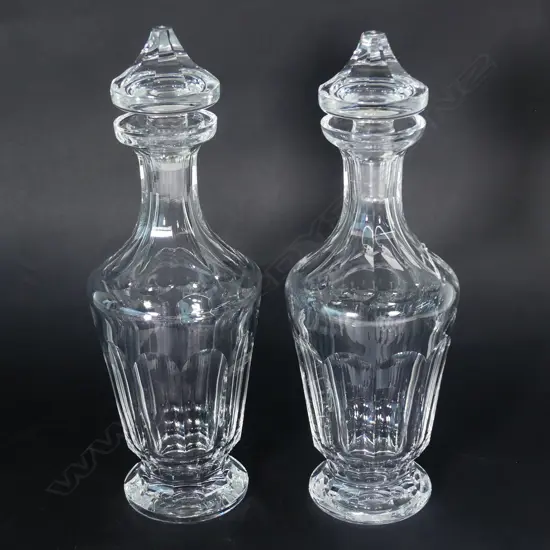 A pair of Waterford crystal decanters
