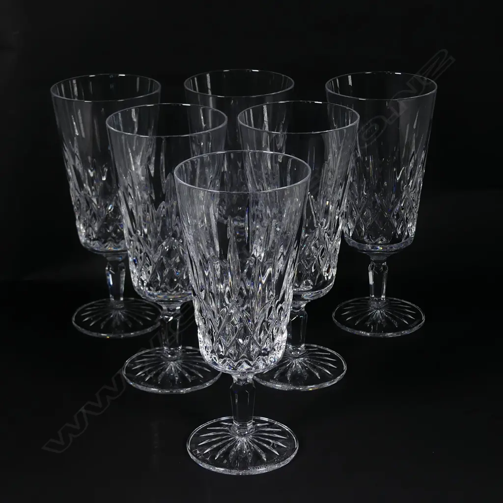 A set of six Waterford 'Lismore' tall beverage glasses Image 1++