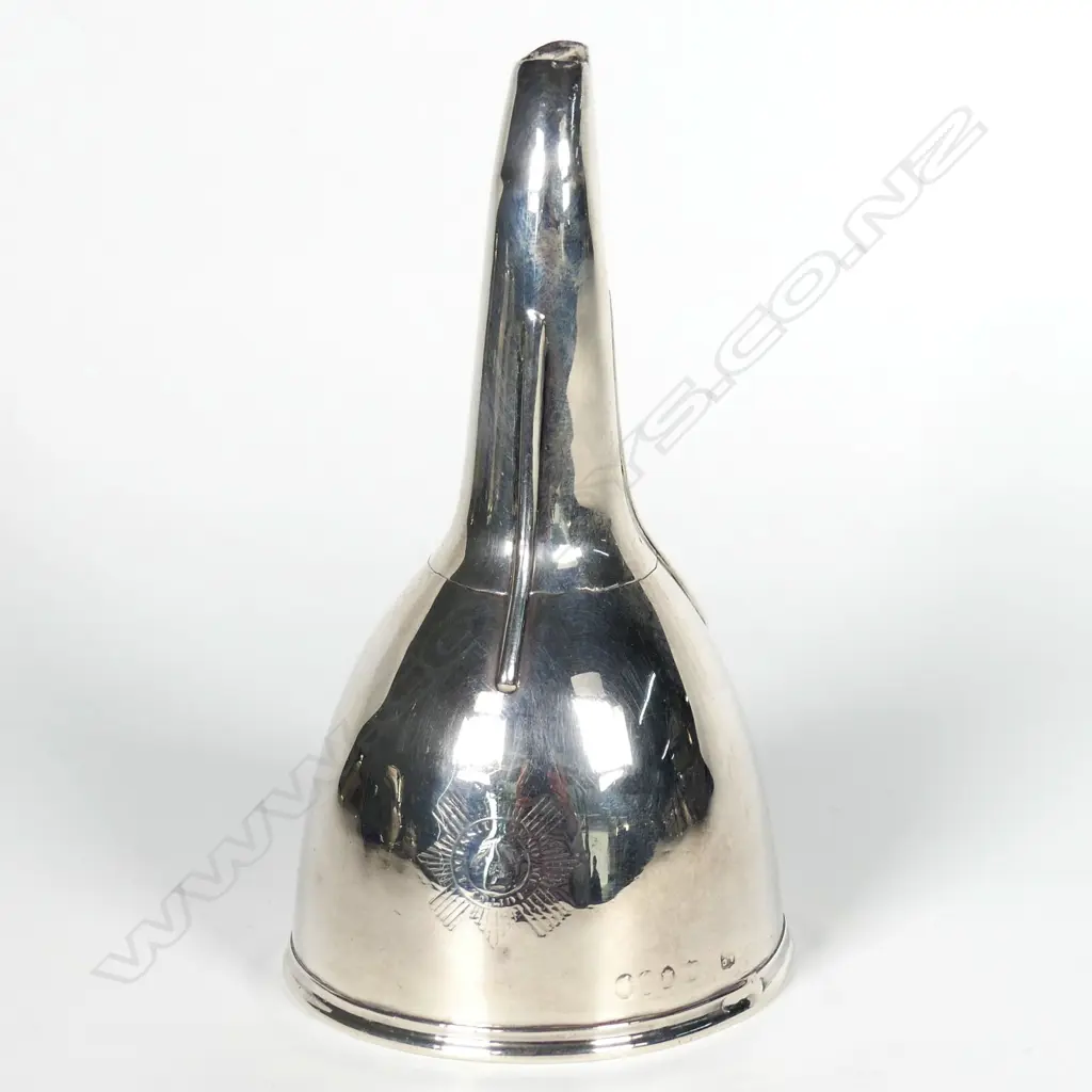 A Victorian silver wine funnel Image 1++