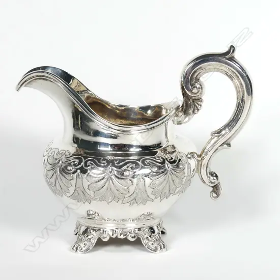 A Victorian silver cream jug